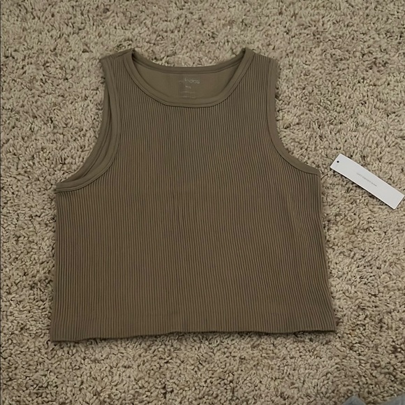 Ribbed Olive Green Tank Top - Picture 1 of 2